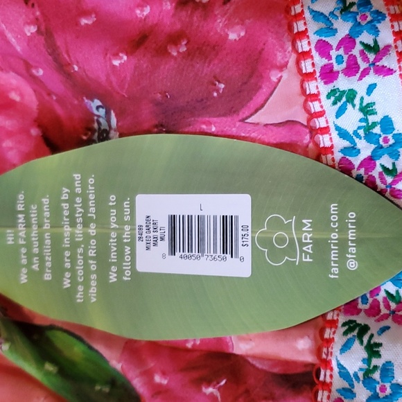 Farm Rio Mixed Garden Maxi Skirt Size  L (NWT) - Picture 6 of 7